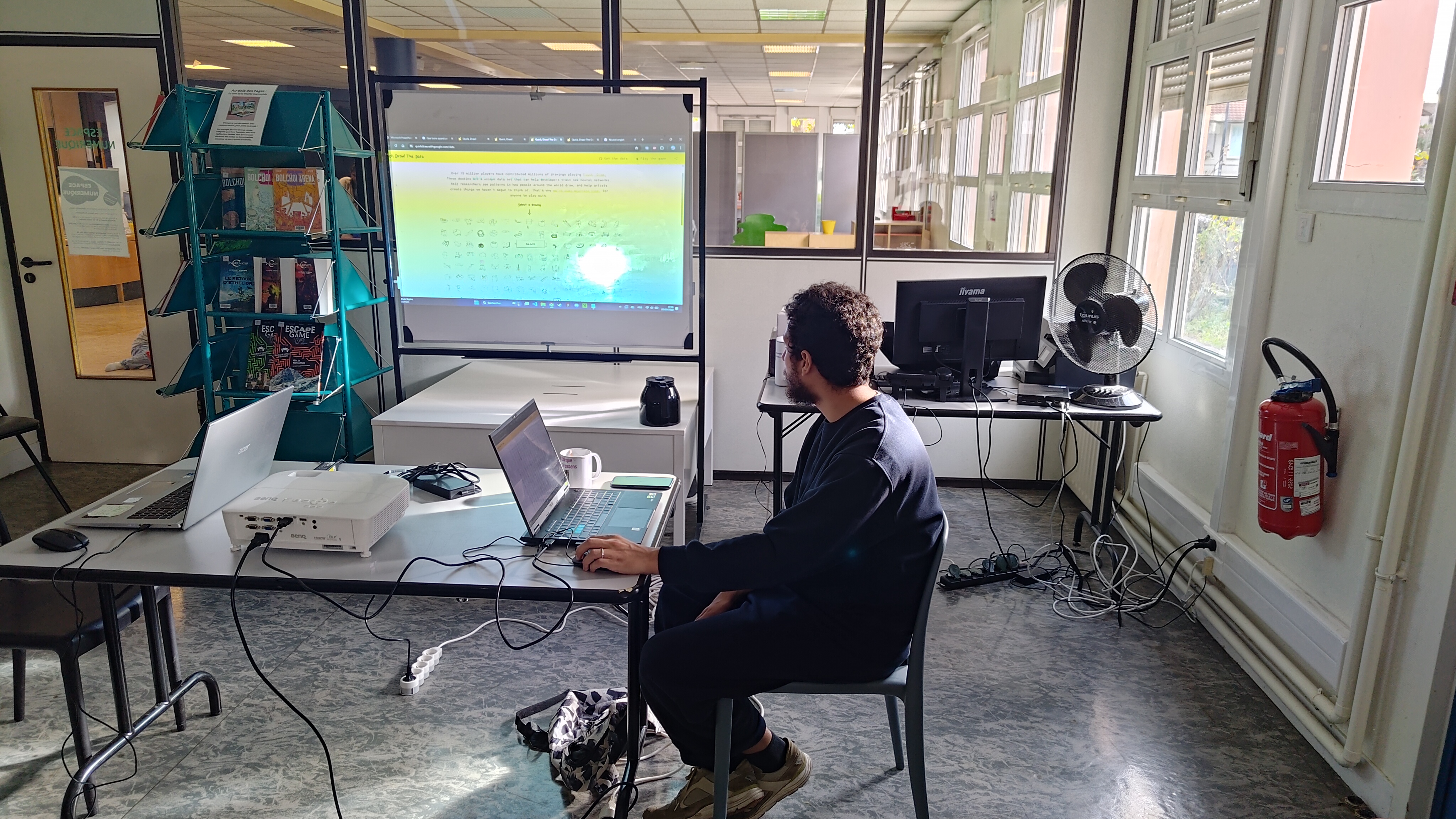 Présentation de l’intelligence artificielle à la médiathèque Georges Brassens